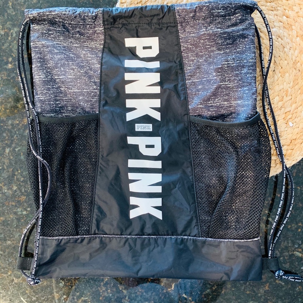 Pink Drawstring bag